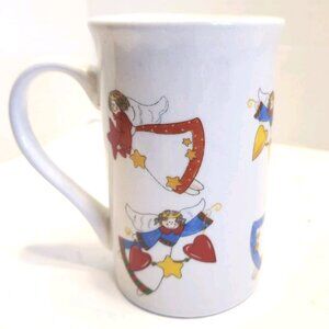 Royal Norfolk Tall Christmas Coffee Mug Holiday Angel